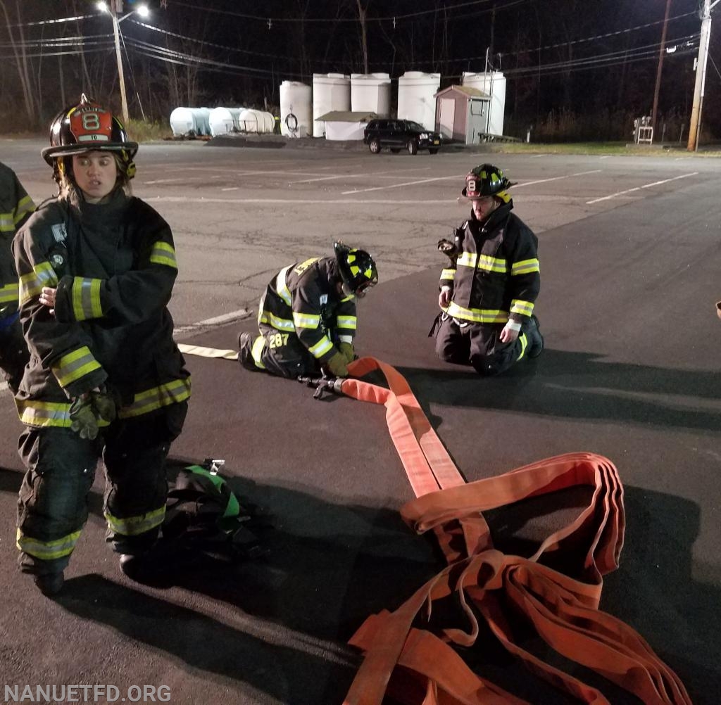 11-11-2019. training on High/Courtyard packs. NFD trains so we may better serve the public. Photos by Vincent P Tuzzolino