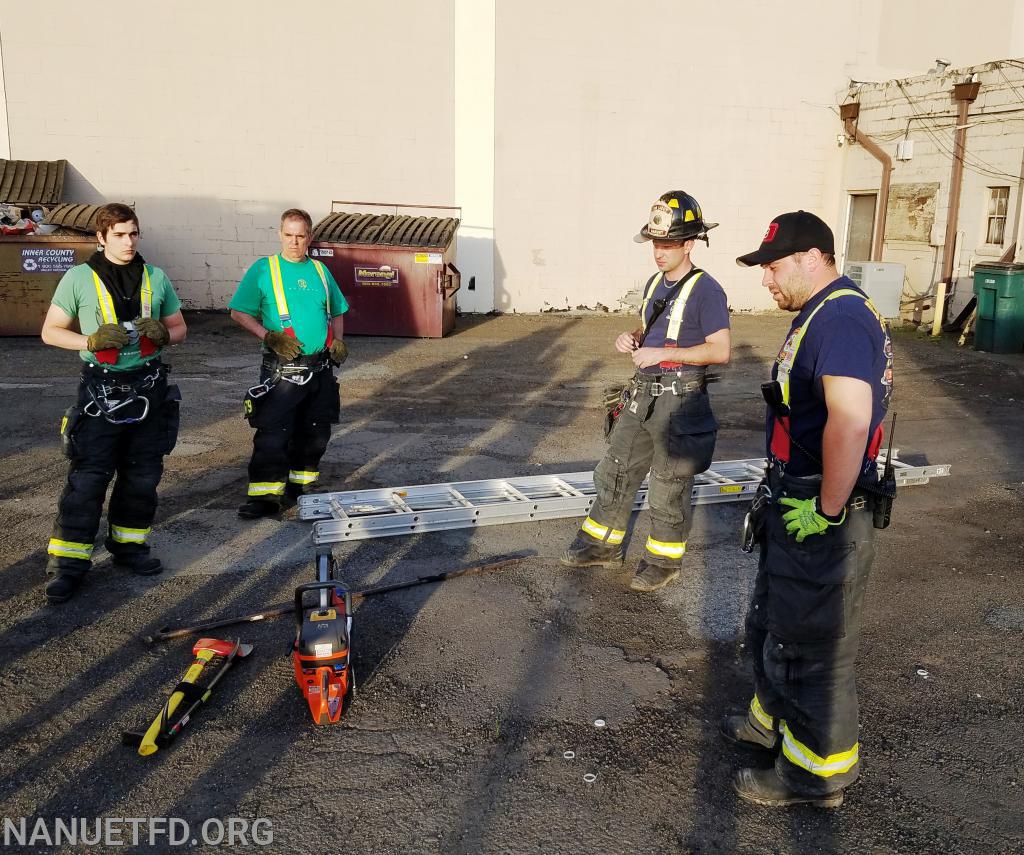 Ladder training. It’s good to be back. Photos by Vincent P Tuzzolino. 06/08/2020.