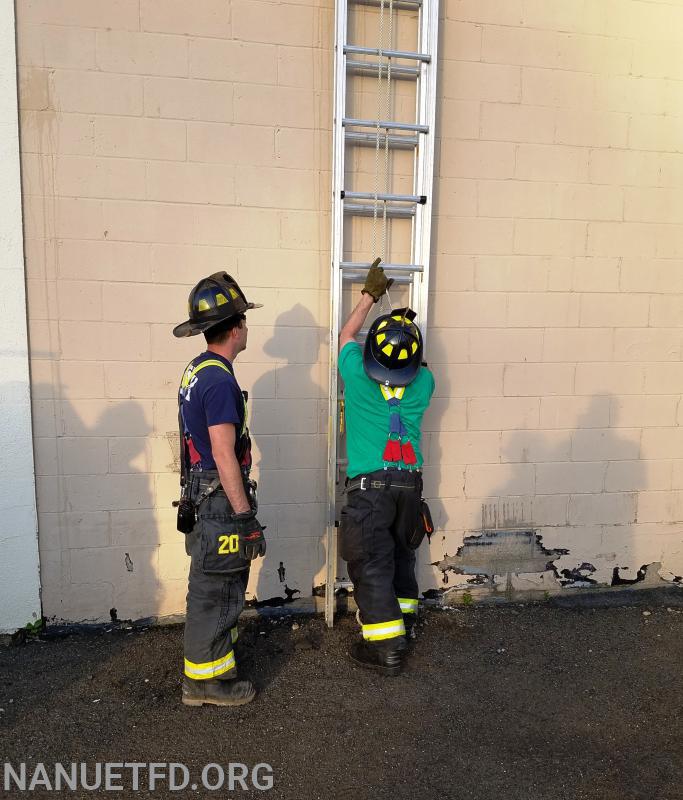 Ladder training. It’s good to be back. Photos by Vincent P Tuzzolino. 06/08/2020.