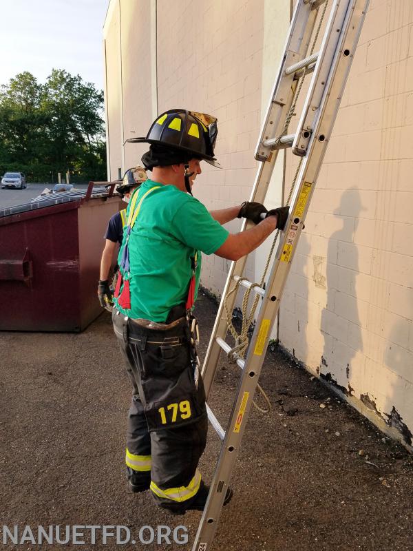 Ladder training. It’s good to be back. Photos by Vincent P Tuzzolino. 06/08/2020.