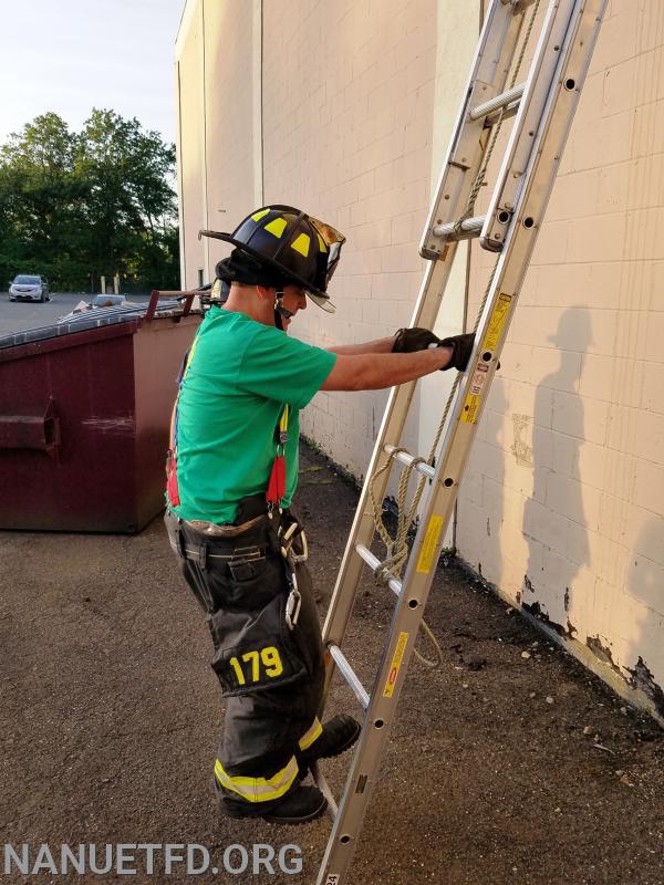 Ladder training. It’s good to be back. Photos by Vincent P Tuzzolino. 06/08/2020.