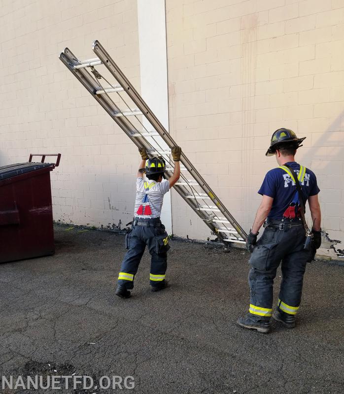 Ladder training. It’s good to be back. Photos by Vincent P Tuzzolino. 06/08/2020.