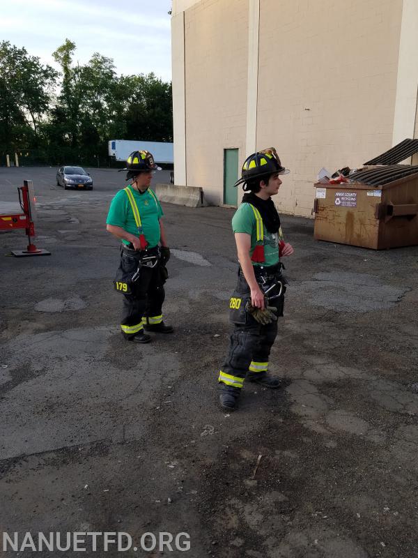 Ladder training. Father and Son. It’s good to be back. Photos by Vincent P Tuzzolino. 06/08/2020.