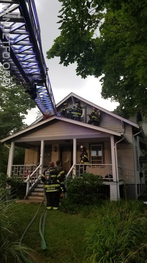 NFD 6-14-2021. Tonight we got to train on a vacant house. Valuable lessons learned with hands on training tonight. Photos by David Jacobson and Vincent Tuzzolino
