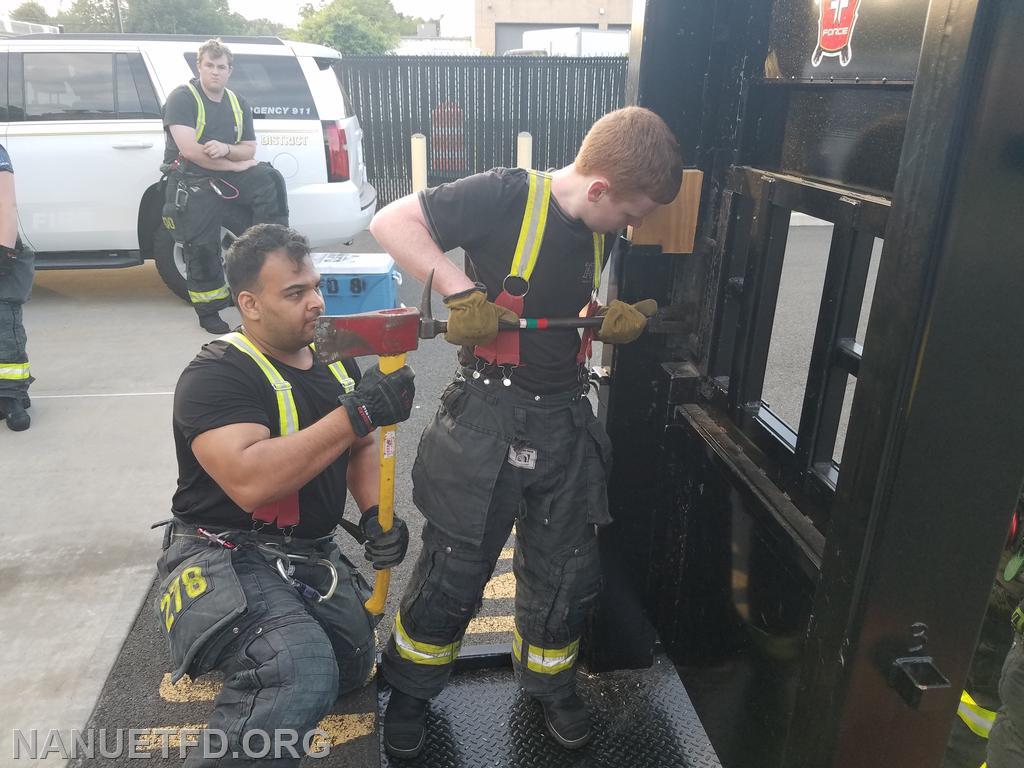 Forcible Entry Training . NFD Visited Congers FD to train tonight with their forcible entry prop. Photo's By Vinny Tuzzolino. 6-13-2022