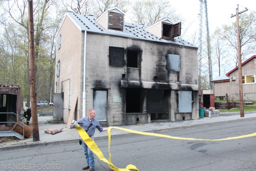 4-29-2019 NFD the last to use the Burn Building FTC. Live fire . Photos by Vincent P. Tuzzolino