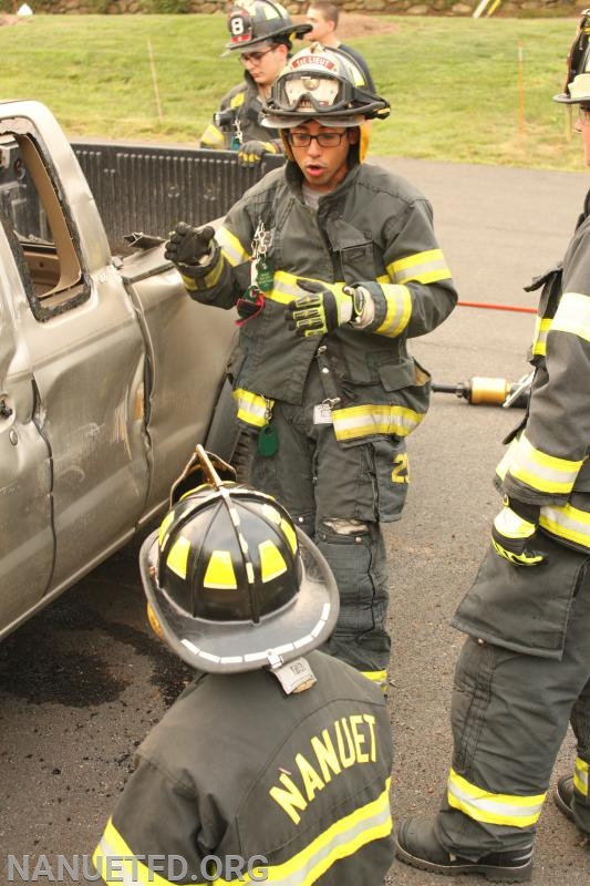 7-29-2019. 8-100 Extrication drill. Under the watchful eyes of the training officers. Photos by Vincent P Tuzzolino
