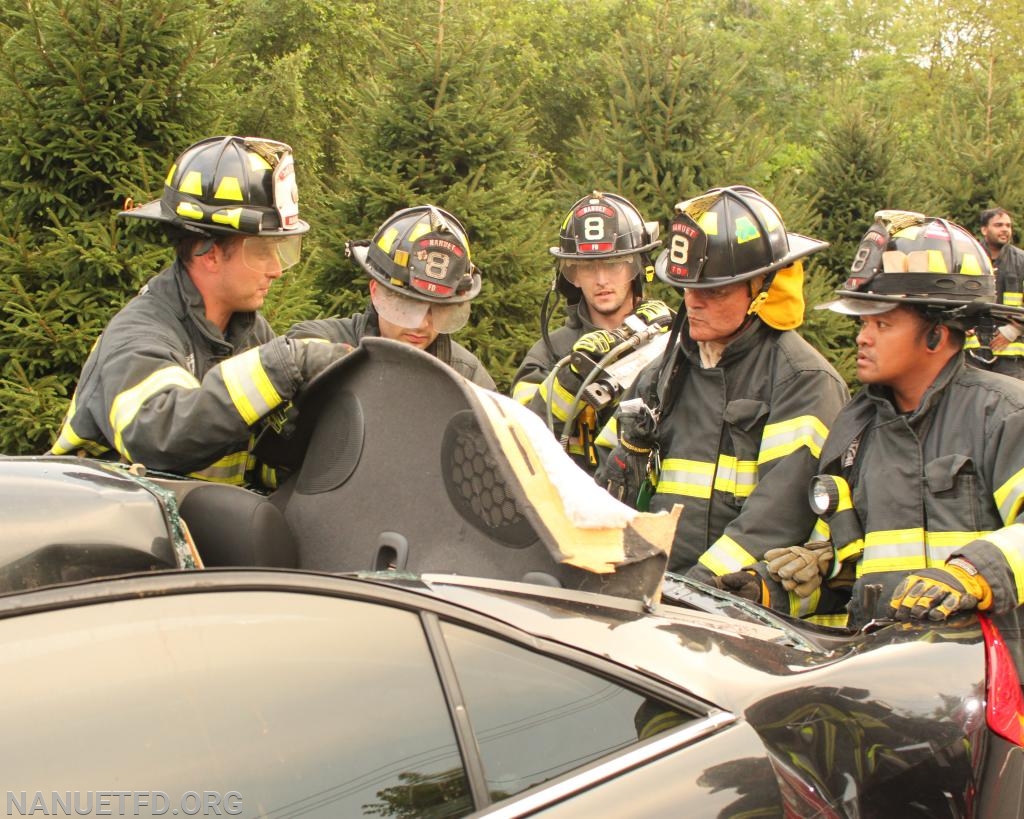 7-29-2019. 8-100 Extrication drill. Under the watchful eyes of the training officers. Photos by Vincent P Tuzzolino
