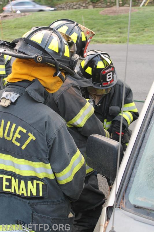 7-29-2019. 8-100 Extrication drill. Under the watchful eyes of the training officers. Photos by Vincent P Tuzzolino
