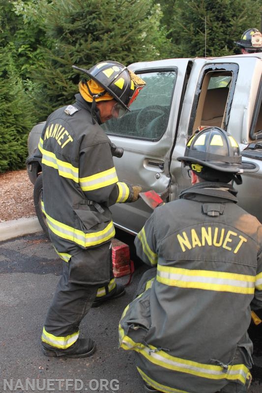 7-29-2019. 8-100 Extrication drill. Under the watchful eyes of the training officers. Photos by Vincent P Tuzzolino
