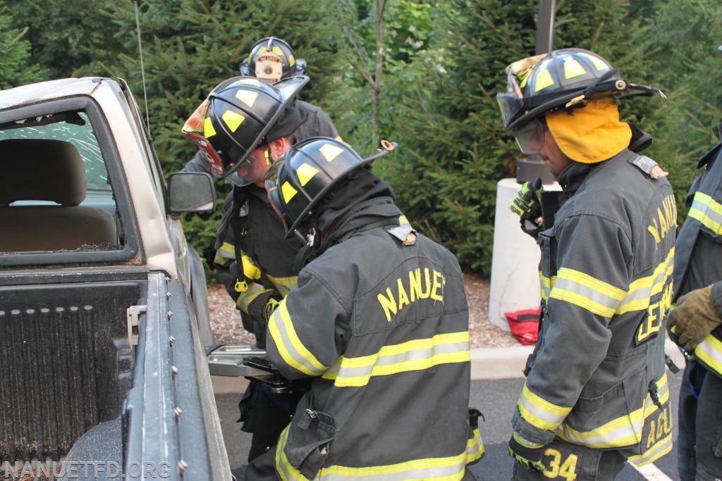 7-29-2019. 8-100 Extrication drill. Under the watchful eyes of the training officers. Photos by Vincent P Tuzzolino
