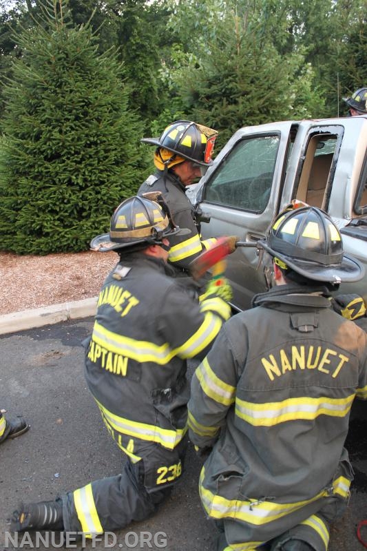 7-29-2019. 8-100 Extrication drill. Under the watchful eyes of the training officers. Photos by Vincent P Tuzzolino
